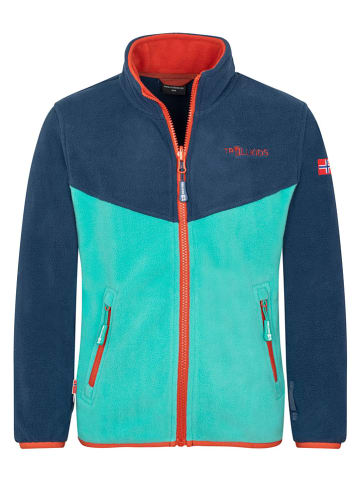 Trollkids Fleece vest "Oppdal" donkerblauw