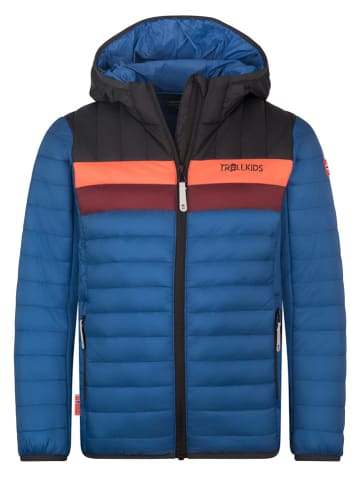 Trollkids Doorgestikte jas "Eikefjord" blauw/zwart