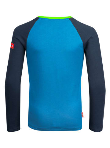 Trollkids Longsleeve "Preikestolen" in Blau