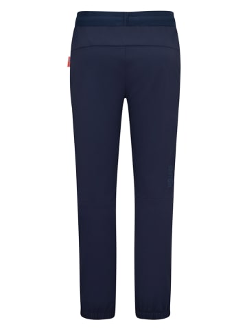 Trollkids Spodnie softshellowe "Tronfjell" w kolorze granatowym