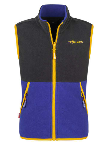Trollkids Fleece bodywarmer "Kjerag" zwart