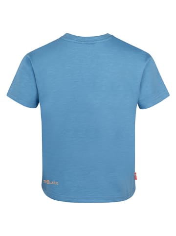Trollkids Koszulka "Halsafjord" w kolorze błękitnym