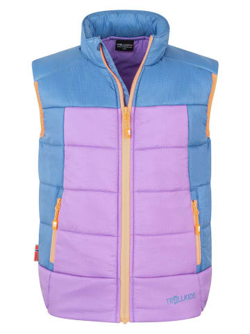 Trollkids Doorgestikte bodywarmer "Hardanger" paars