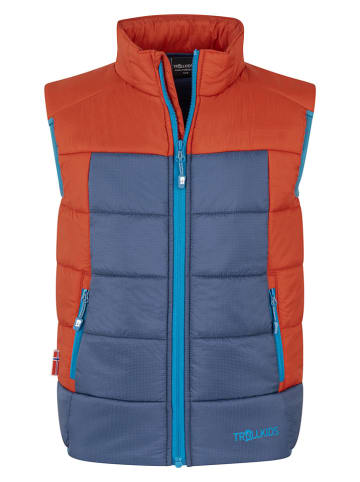 Trollkids Doorgestikte bodywarmer "Hardanger" donkerblauw