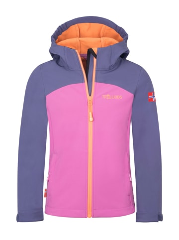 Trollkids Softshelljas "Kristiansand" roze/paars