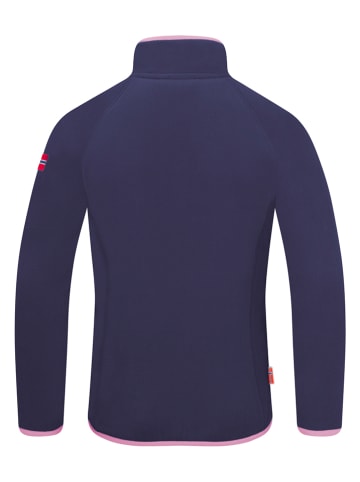 Trollkids Fleece trui "Nordland" pruimkleurig