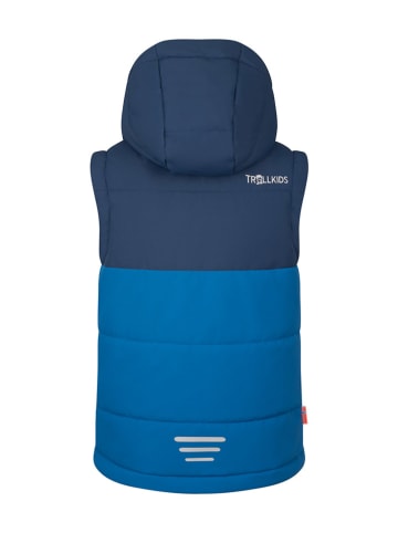Trollkids Functionele bodywarmer "Narvik" blauw/donkerblauw