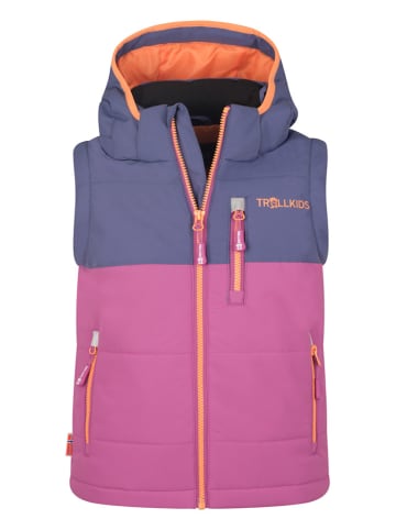 Trollkids Funktionsweste "Narvik" in Rosa/ Lila/ Orange