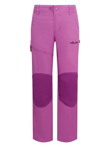 Trollkids Trekkinghose "Hammerfest Pro" - Slim fit - in Lila/ Rosa