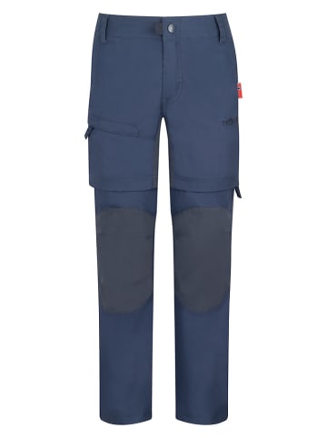 Trollkids Spodnie trekkingowe Zipp-Off "Arendal XT" w kolorze granatowym