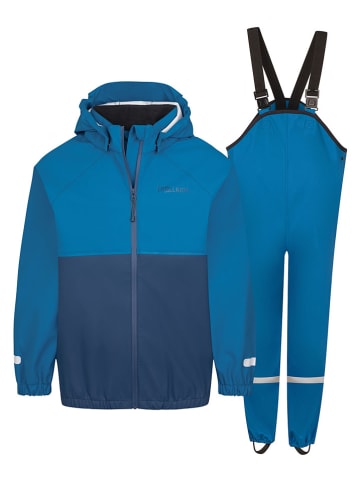 Trollkids 2-delige regenoutfit "Odda" blauw