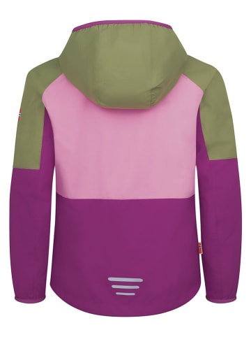 Trollkids Kurtka przeciwdeszczowa "Bjordal" w kolorze różowym