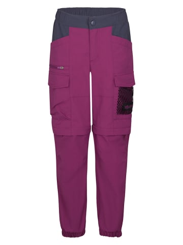 Trollkids Spodnie trekkingowe Zipp-Off "Lillesand" w kolorze fioletowym