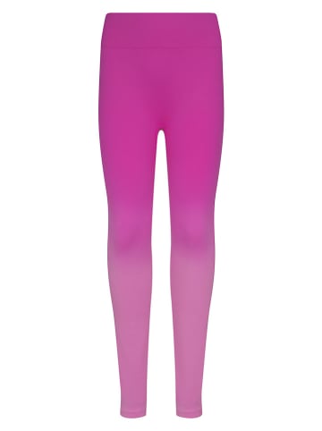 Trollkids Legginsy sportowe "Senja" w kolorze różowym