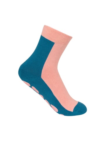 Trollkids Anti-Rutsch-Socken "Kids" lichtroze/blauw