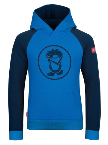 Trollkids Hoodie "Stavanger" blauw/donkerblauw