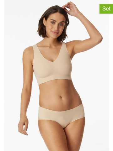 Schiesser 2-delige set: hipsters beige
