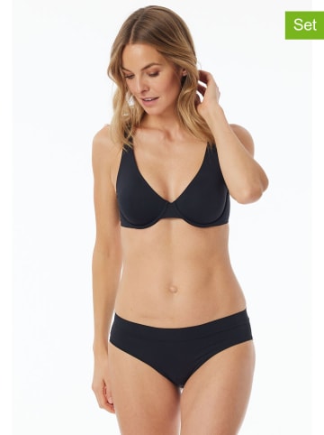 Schiesser 2er-Set: Slips in Schwarz