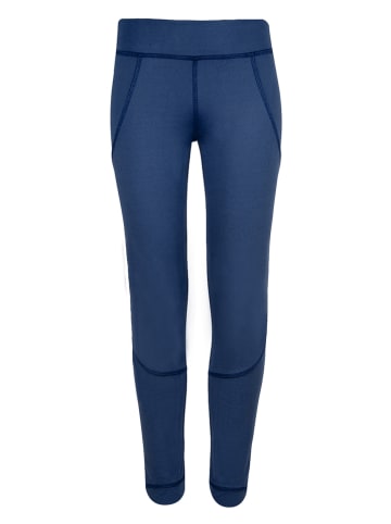 Trollkids Legginsy termiczne "Rondane" w kolorze granatowym