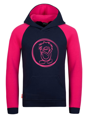 Trollkids Bluza "Stavanger" w kolorze granatowo-różowym