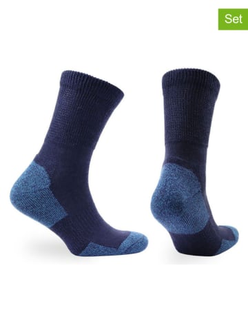 Norfolk 2er-Set: Trekkingsocken "Alfie" in Dunkelblau