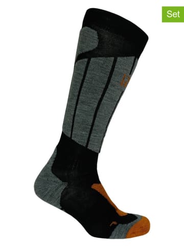 Norfolk 2er-Set: Trekkingsocken "Aspen" in Schwarz