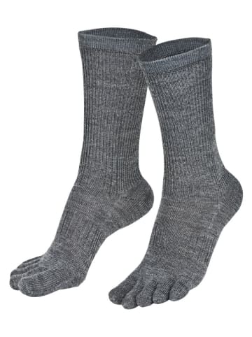 Norfolk 2er-Set: Zehensocken "Bruges" in Anthrazit