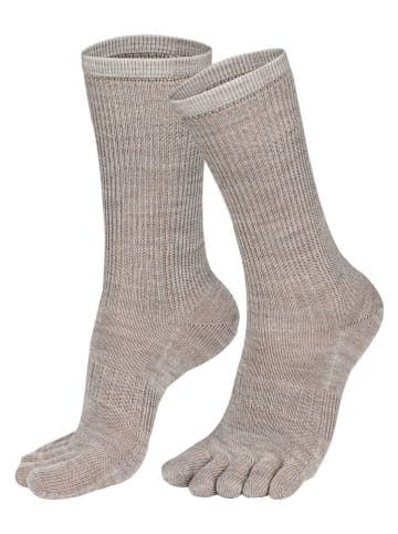 Norfolk 2er-Set: Zehensocken "Bruges" in Beige