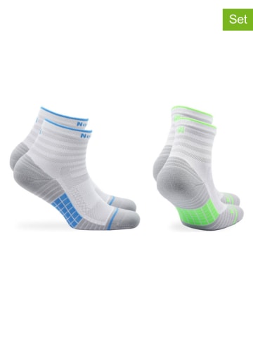 Norfolk 2er-Set: Trekkingsocken "Cheetah" in Weiß