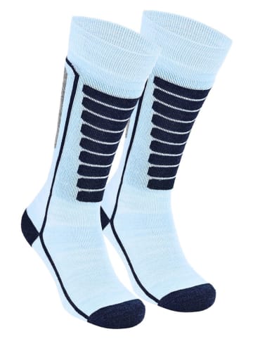 Norfolk 2-delige set: trekkingsokken "Courchevel" lichtblauw