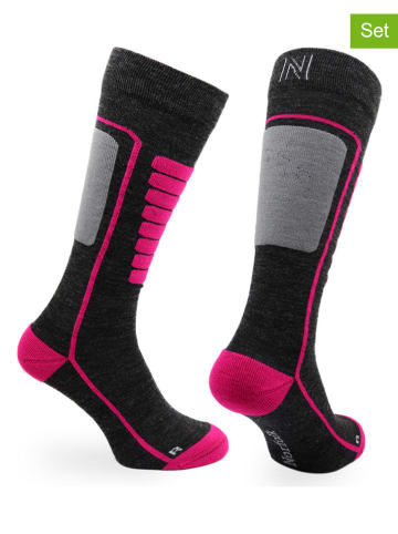 Norfolk 2er-Set: Trekkingsocken "Courchevel" in Pink