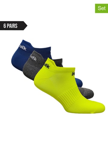 Norfolk 3er-Set: Socken in Dunkelblau/ Grau/ Gelb