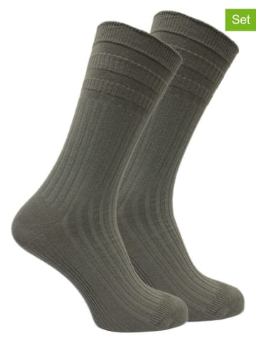 Norfolk 2-delige set: trekkingsokken "Joseph" grijs