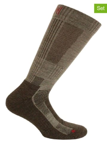 Norfolk 2er-Set: Trekkingsocken "Leonardo" in Braun