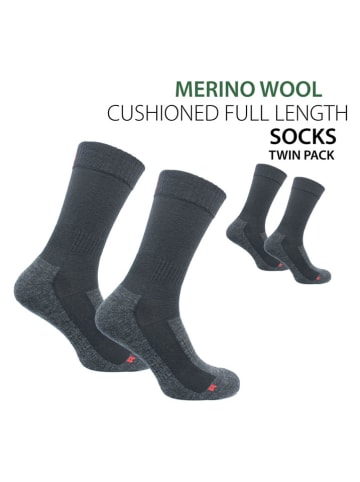 Norfolk 2-delige set: trekkingsokken "Leonardo" zwart