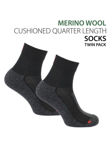 Norfolk 2-delige set: trekkingsokken "Leodnardo" zwart