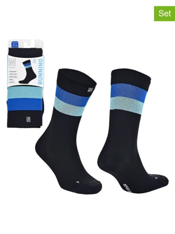 Norfolk 2er-Set: Trekkingsocken "Sevilla" in Schwarz