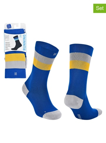 Norfolk Skarpety trekkingowe (2 pary) "Sevilla" w kolorze niebieskim