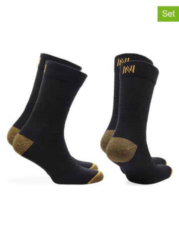 Norfolk 2-delige set: trekkingsokken "Sheldon" zwart