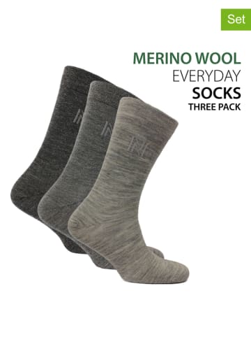 Norfolk 3er-Set: Socken "Stockholm" in Grau