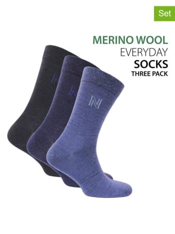 Norfolk 2-delige set: sokken "Stockholm" donkerblauw/blauw