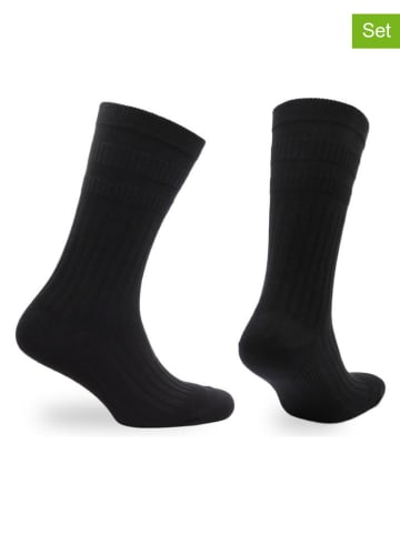 Norfolk Skarpety trekkingowe (2 pary) "Wicklow" w kolorze czarnym