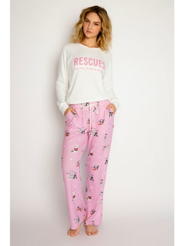 PJ Salvage Pyjama lichtroze/crème