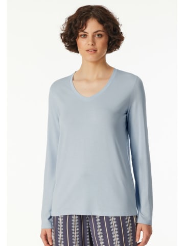 Schiesser Pyjamatop lichtblauw