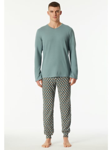 Schiesser Pyjama turquoise
