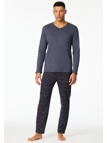 Schiesser Pyjama donkerblauw