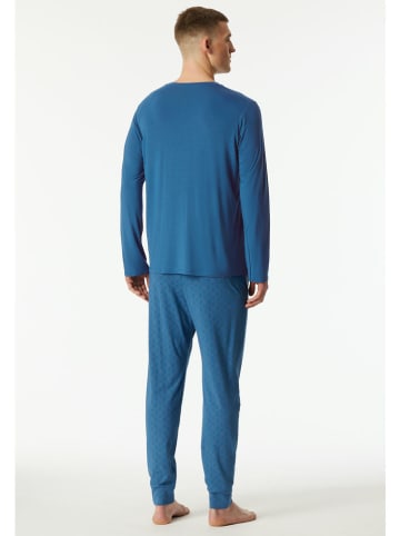 Schiesser Pyjama blauw