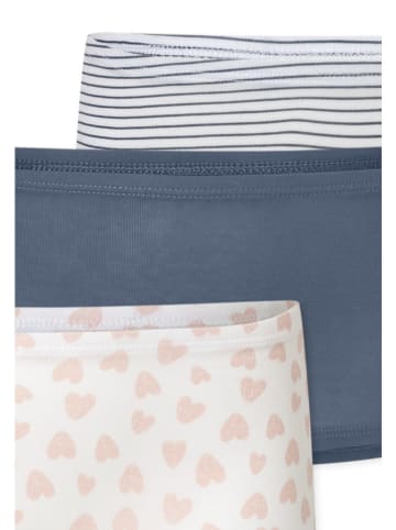 Schiesser 3-delige set: hipsters donkerblauw/wit