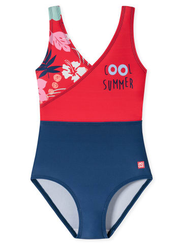 Schiesser Strój kąpielowy w kolorze granatowo-czerwonym