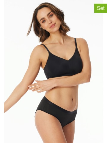 Schiesser Figi menstruacyjne (2 pary) w kolorze czarnym